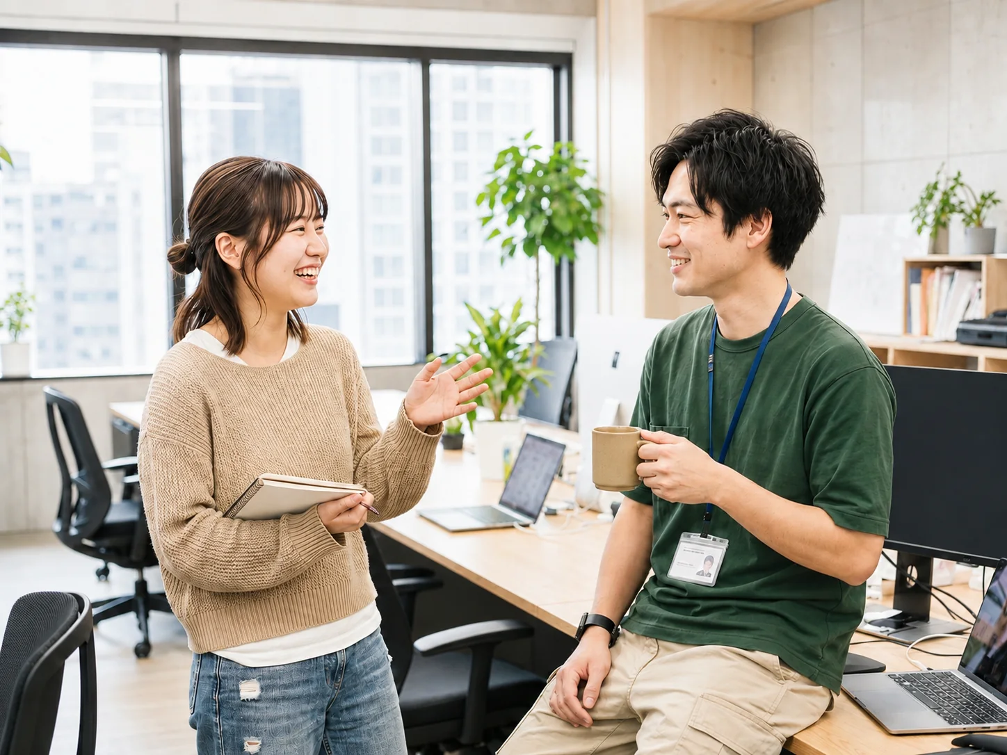 社内コミュニケーションを表現したイメージ